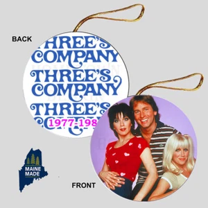 THREES COMPANY Ornament - Collectible Gift Vintage TV Three's 70s 80s Somers - Picture 1 of 1
