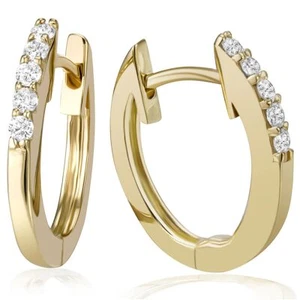 Goldmaid Creolen Memoire 375/- Gelbgold 10 Brillanten 0,16 ct. NEU - Bild 1 von 3