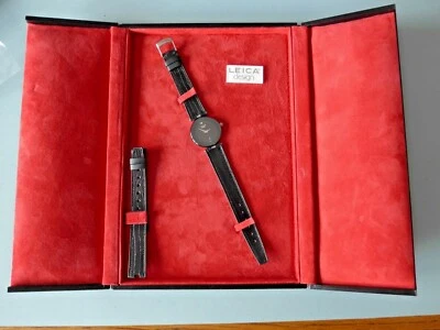 Reloj de pulsera de lujo para mujer Leica Design en 950/platino con fecha, movimiento de cuarzo sin usar Foto 1 de 4