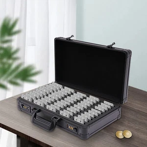 Storage Box Case For 50 Coin Slabs Case Box Coin Holder Coin Collection Supplies - Picture 1 of 20