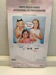 Purr-Fect Kitty Birthday Party 10" PHOTO BOOTH PROPS 10 count - Picture 1 of 3