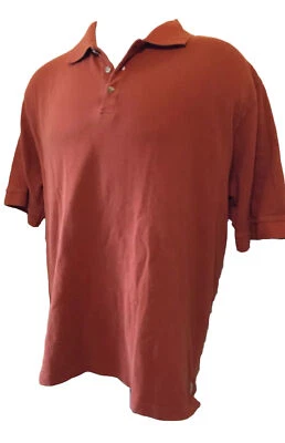 Men's Redhead Polo Shirt Short Sleeve Orange Marked 3x -- Measurements L Or XL - Image 1 of 4