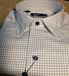 NWT David Donahue Men's Size XL Long Sleeve Button Down Shirt Pentagon/Squar - Picture 1 of 13
