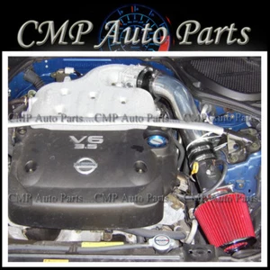 KIT ADMISIÓN AIRE NEGRO ROJO apto para INFINITI G35 FX35 2003-2006 NISSAN 350Z 3.5L - Imagen 1 de 1