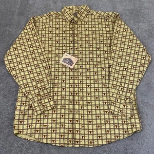 BARN FLY Shirt Mens Large Light Brown Steer Cattle Button Down Cowboy Rodeo NEW - Picture 1 of 11