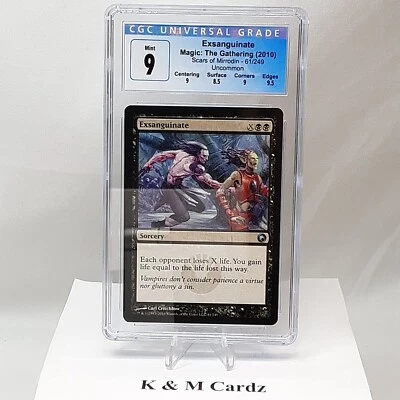 MTG - Scars of Mirrodin - Exsanguinate - Graded - CGC 9.0 - Image 1 of 4