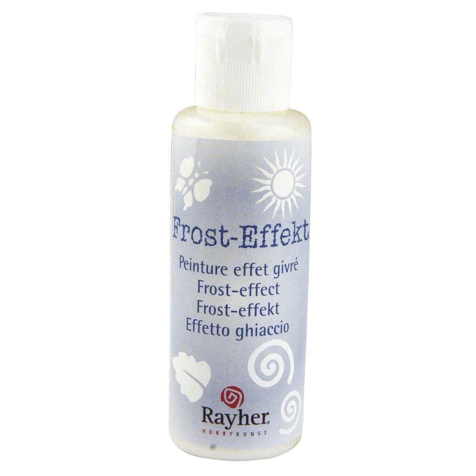 RAYHER HOBBY Frost-Effekt-Farbe, Flasche 50 ml, Farbe in Auswahl