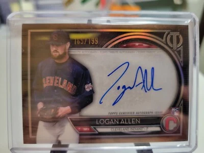 Logan Allen Rookie 165/199 2020 Topps Tribute Auto - Image 1 of 2