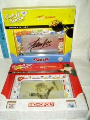 LOT OF 2 ETCH-A-SKETCH 60th Anniversary Edition -Stan Lee & Monopoly NIP - Image 1 of 4