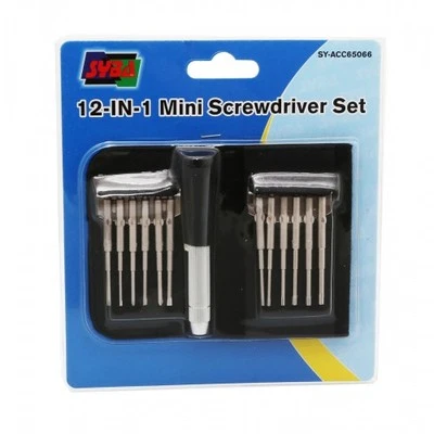 Syba SY-ACC65066 12-in-1 Mini Screwdriver Set for Cell Phones, Laptops, Glasses - Image 1 of 3