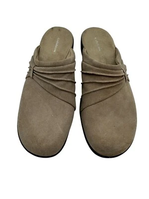 Zuecos de caridad Croft & Barrow para mujer zapatos talla 10M color topo sin cordones mulas ropa de trabajo Foto 1 de 4