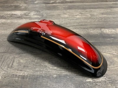 Llanta delantera Yamaha XV700 XV750 XV1100 700 750 1100 Virago guardabarros rojo negro Foto 1 de 4