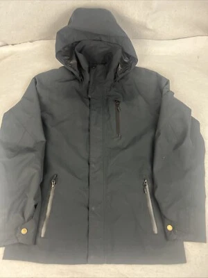 Chaqueta/cáscara con capucha negra cremallera completa Marmot GORE-TEX para hombre estilo mediano #C95970 Foto 1 de 4