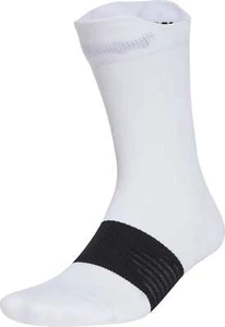adidas Run X Graphic Running Socks White Cushioned Arch Support Crew Sports Mens - Picture 1 of 4