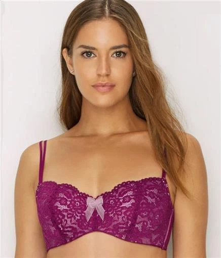 Sujetador Ciao Bella Balconette 953144 púrpura #98144 nuevo sin etiquetas b.tempt'd by Wacoal 36C Foto 1 de 1