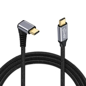 10Gbps USB3.1 USB-C Type-C 90 Degree Up Down Angled Male to Straight Male Cable - Picture 1 of 60