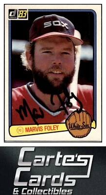 Marvis Foley 1983 Donruss #652  Chicago White Sox TTM/IP Signed Autographed - Image 1 of 2