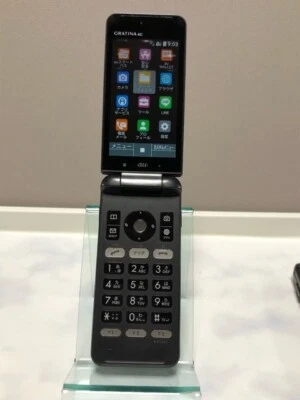 TÉLÉPHONE À CLAPET ANDROID KYOCERA GRATINA KYF31 4G DÉBLOQUÉ noir Japon occasion - Photo 1/4