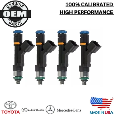 x4 NEW OEM BOSCH Fuel Injectors 2008, 2009, 2010 Mazda 5 2.3L I4 #0280158287 - Image 1 of 4