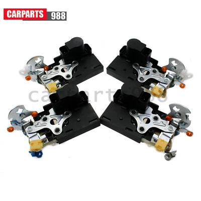 Actuador de bloqueo de puerta delantero trasero derecho derecho 4 piezas para Chevy Silverado GMC Sierra 1500 Foto 1 de 4