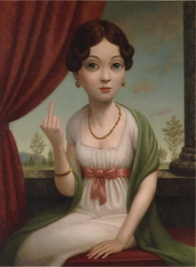 Marion Peck "F*ck You" image on an art book page: Frame it - Picture 1 of 2