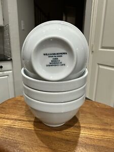 Essential White by Williams-Sonoma CEREAL & SOUP BOWL 6" SET TWO!