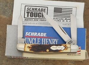 SCHRADE OLD TIMER USA 1985-2004 J.R. STOCKMAN KNIFE 807UH