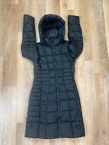 North Face Metropolis Parka Jacket Womens Extra Small Black Quilted Down Puffer - Picture 1 of 14