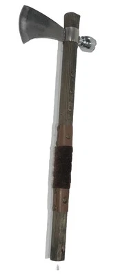 19" Chief Native American Tomahawk Hatchet Replica Axe Functional Peace Pipe - Image 1 of 4
