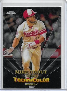 2023 Topps Chrome in Technicolor Refractor Mike Trout Los Angeles Angels #TT-1 - Bild 1 von 2