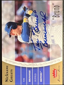 2006 Fleer Grandi del Gioco Soprannome Grandi Auto Tom Brunansky #NG-TB Brewers - Foto 1 di 2