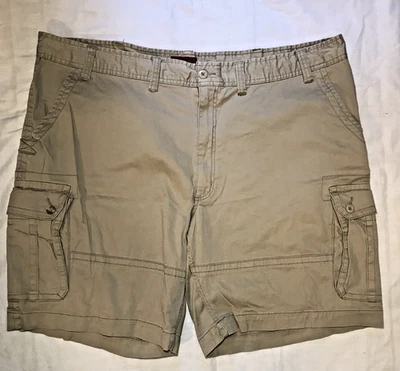 Foundry Mens 4X Khaki Cargo Casual Shorts Size 52 X 9 - Image 1 of 4