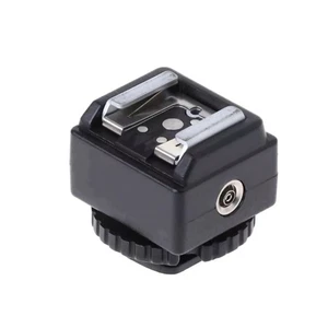 Flash to Camera Hot Shoe Converter Adapter PC Sync Socket For Nikon For Canon - Picture 1 of 6