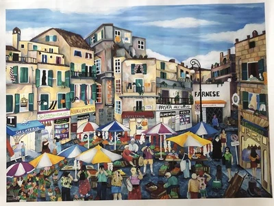 Pergola Linnea Italien Market Éd. Limitée 3D Signée À La Main 81x62cm - Photo 1/4