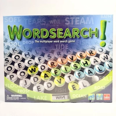 Wordsearch! Multiplayer Word Search Game by Goliath – New/Sealed  7+ 2–4 Players - Image 1 of 4