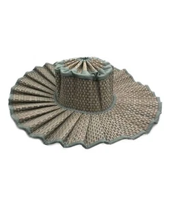 Lorna Murray Vienna Hat Tag size: S Beige x Green From Japan #0610 - Picture 1 of 5