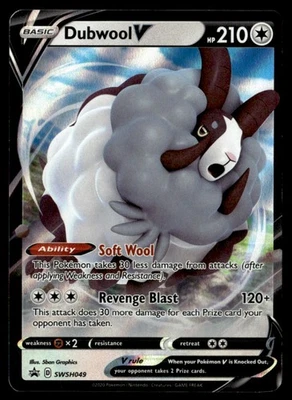 Dubwool V - Promo Holo SWSH: Sword & Shield Promo Cards SWSH049 NM Pokémon TCG - Image 1 of 2