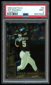 1998 Leaf Rookies & Stars Longevity #35 Jeff Bagwell /50 PSA 9 MINT - Picture 1 of 2