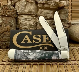 Case XX USA 2025 Color Infusion Statue of Liberty 10677 Trapper Pocket Knife - Picture 1 of 6