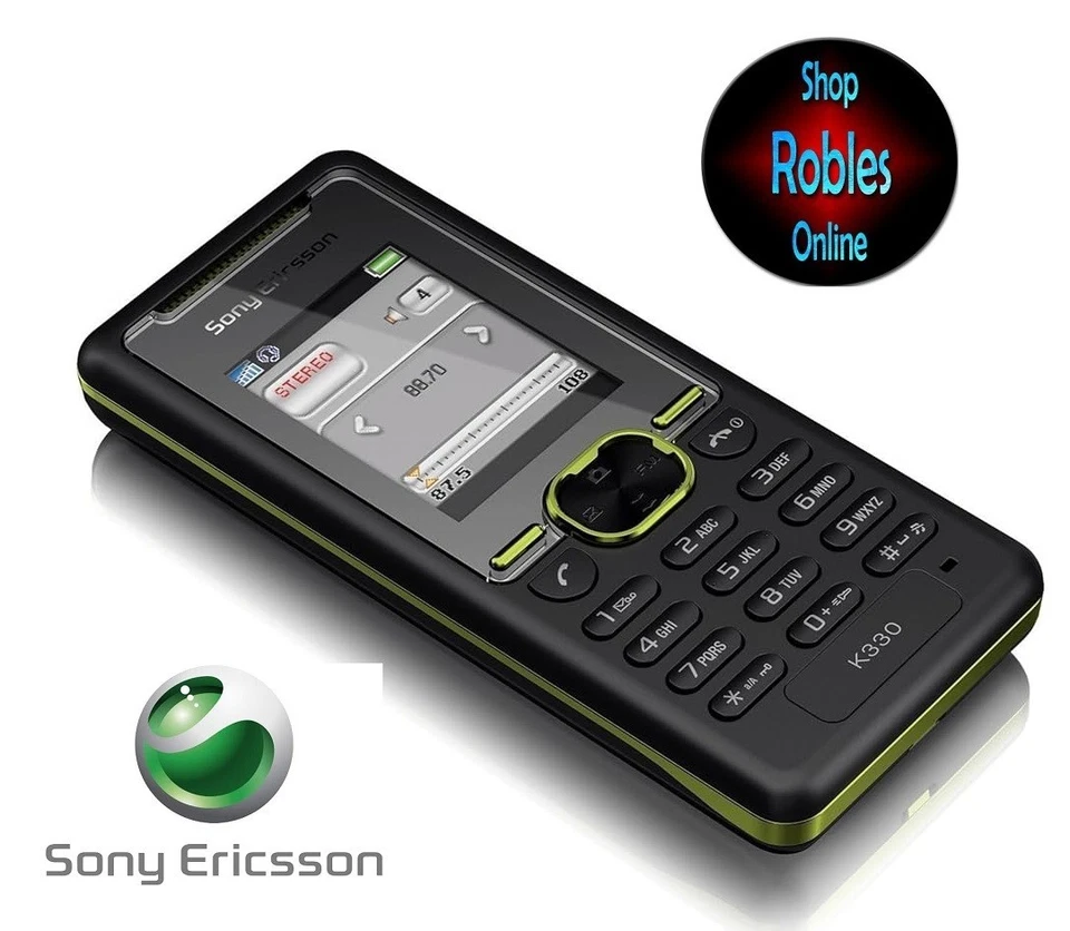 Sony Ericsson K330 Green on Black (SIM-Lock Free) TriBand Radio FM MP3 0,3MP Top - Bild 1 von 1