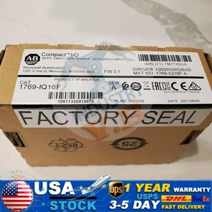 New Sealed AB 1769-IQ16F CompactLogix 16 Pt 24VDC I/O Input Module US Free Tax - Picture 1 of 2