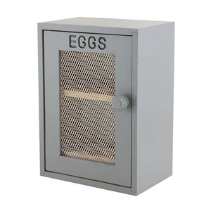 Apollo Rubber Wood Egg Cabinet Charcoal - Picture 1 of 3
