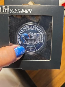 New York Giants vs Dallas Cowboys GAME COIN 09/14/2025 NFL HOME OPENER - Picture 1 of 2