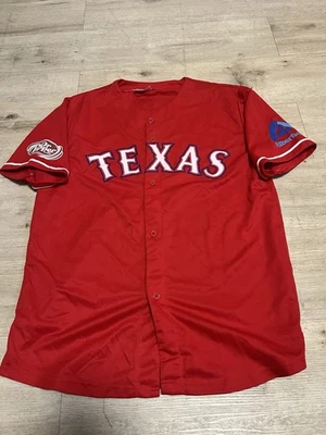 YU DARVISH TEXAS RANGERS Jersey XL Extra Large Match Up Promotion Button Up MLB - Image 1 of 4