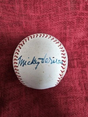 LAST DROP Mickey Vernon Autographed Baseball - Image 1 of 2