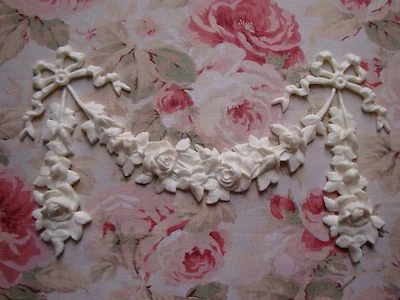 ¡Nuevo! Aplique de muebles de frontón arquitectónico centro arcos gotas botín rosa  Foto 1 de 4