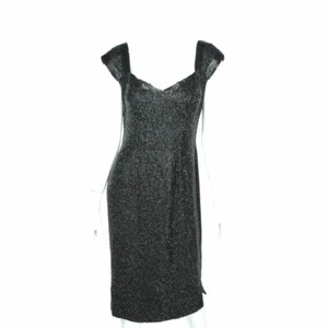 Vintage 50er Bombenkleid schwarz Perlenkleid Town and Travelwear Waldorf Astori - Bild 1 von 10