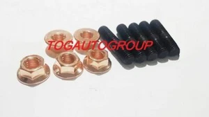 JDM TURBO DUMP PIPE STUDS M8125 WITH COPPER LOCK NUTS for FORD XR6 FALCON FG - Picture 1 of 1