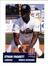 1999 Mobile Baybears Team Issue #13 Ethan Faggett Fort Worth Texas Baseball Card