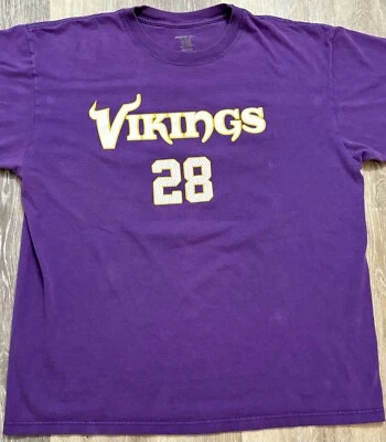 Camiseta deportiva vintage de los Minnesota Vikings Adrian Peterson Reebok talla grande Foto 1 de 4